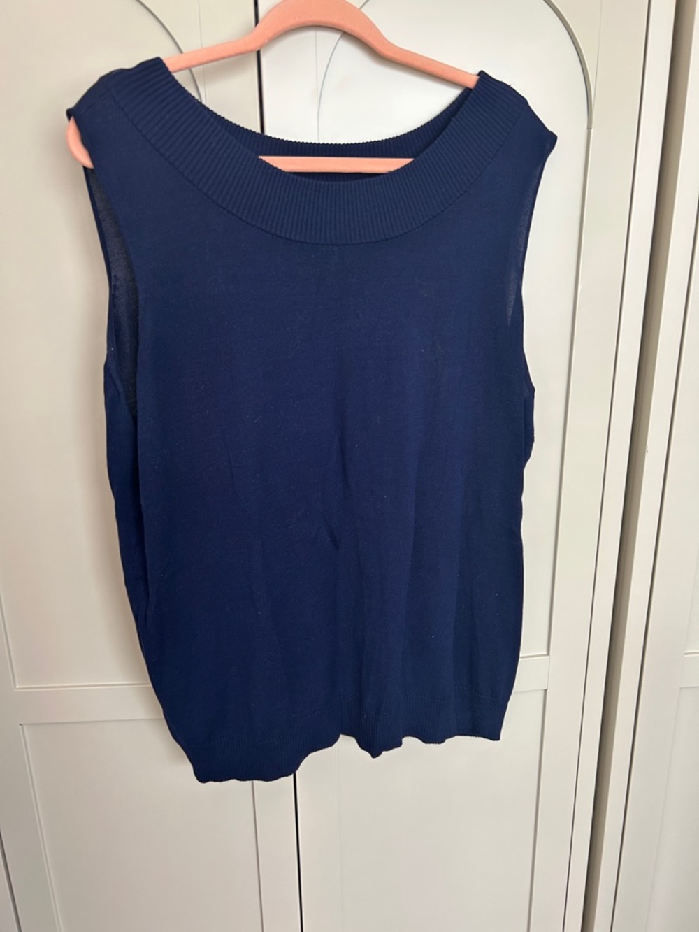 Talbots Navy Sleeveless Knit Shell